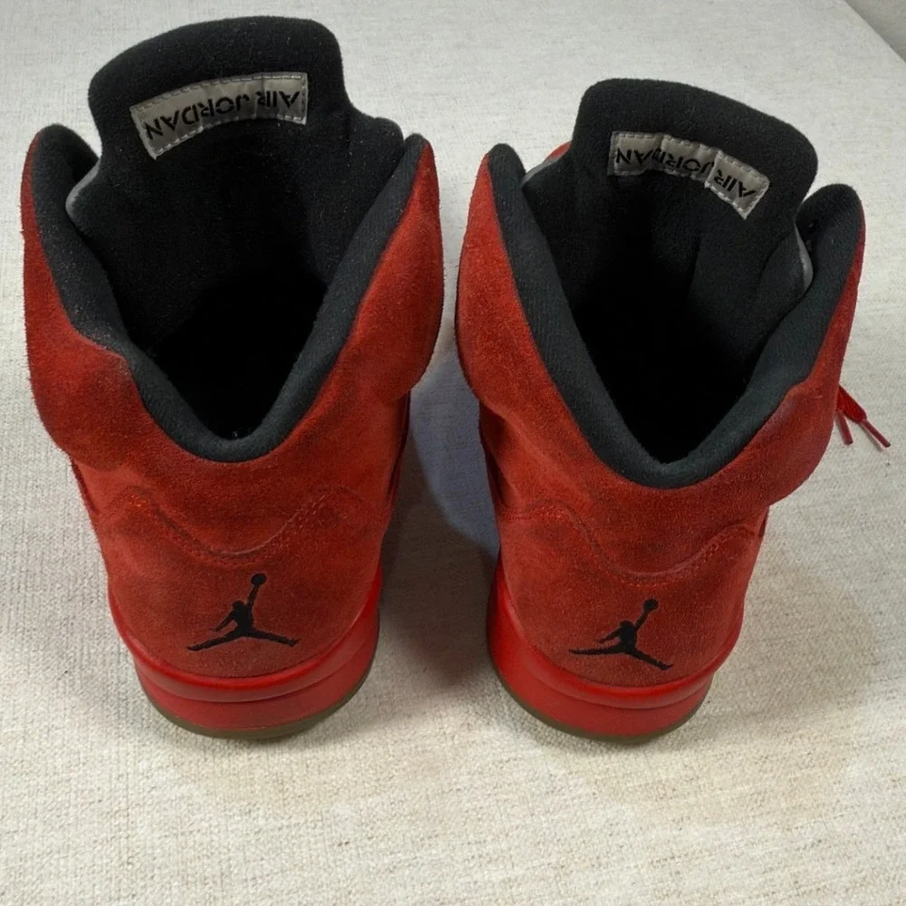 Nike Air Jordan 5 Retro V Size 13 Mens 136027-602 University Red Suede 2017 Rare